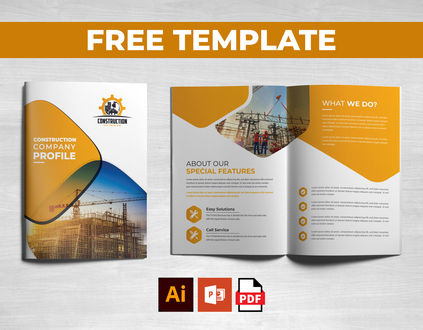 Template Of A Construction Company Profile Template Of A Construction Company Profile