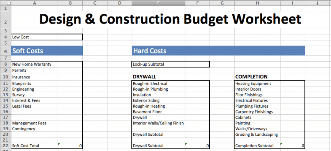 Detail Construction Estimate Template Nomer 49