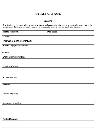 Detail Construction Method Statement Template Doc Nomer 18