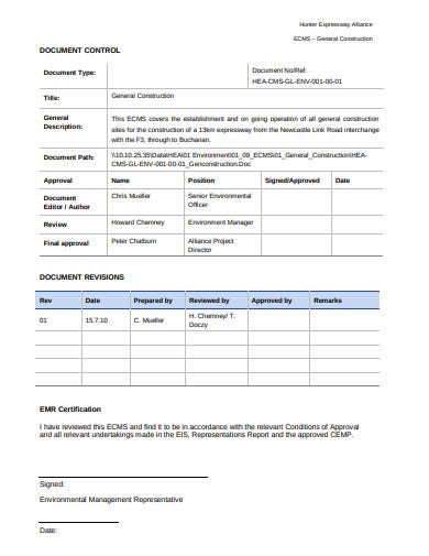 Detail Construction Method Statement Template Doc Nomer 3