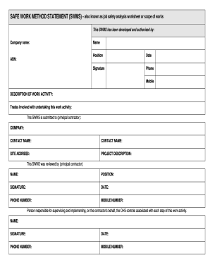 Detail Construction Method Statement Template Doc Nomer 20