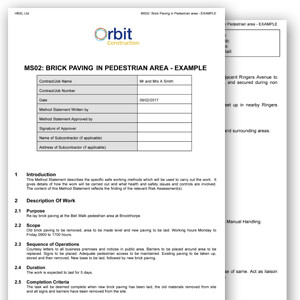 Detail Construction Method Statement Template Doc Nomer 23