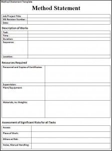 Detail Construction Method Statement Template Doc Nomer 5