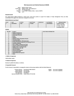 Detail Construction Method Statement Template Doc Nomer 36