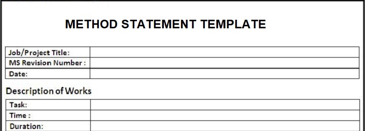 Detail Construction Method Statement Template Doc Nomer 10