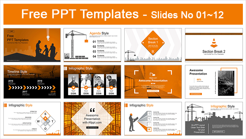 Detail Construction Ppt Template Nomer 6