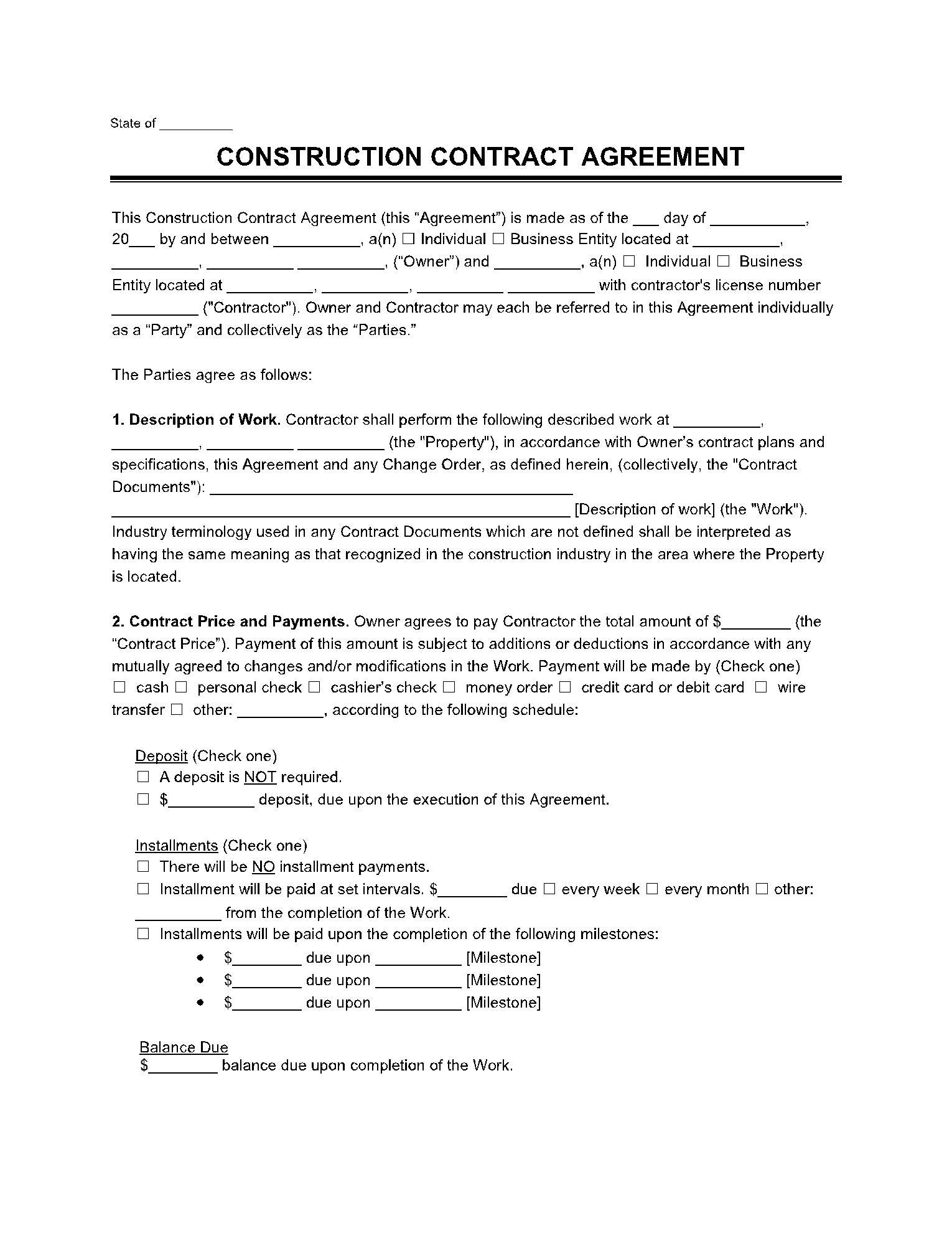 Detail Construction Terms And Conditions Template Nomer 13