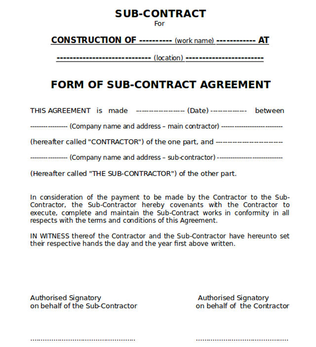 Detail Construction Terms And Conditions Template Nomer 35