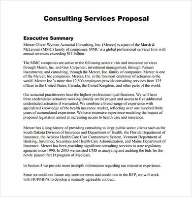 Detail Consulting Fee Proposal Template Nomer 36