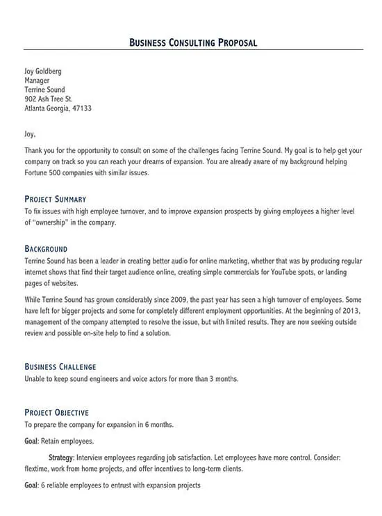 Detail Consulting Services Proposal Template Nomer 14