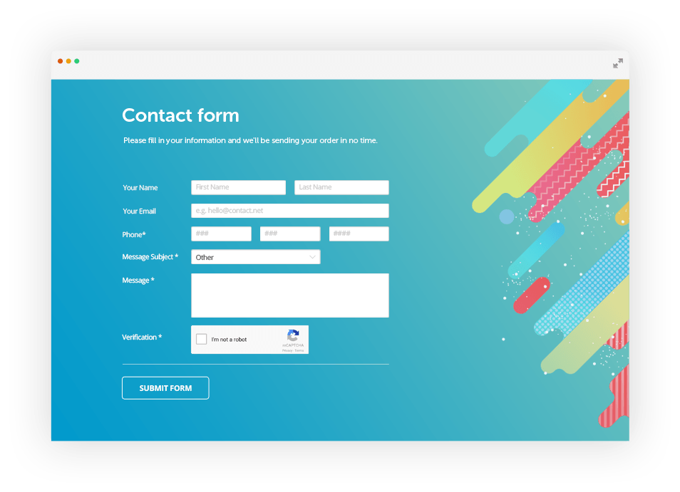 Detail Contact Form Bootstrap Template Nomer 11