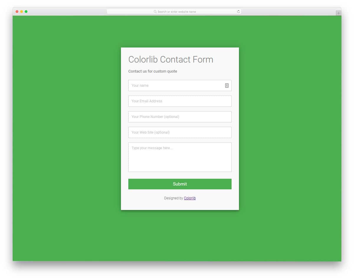 Detail Contact Form Bootstrap Template Nomer 20