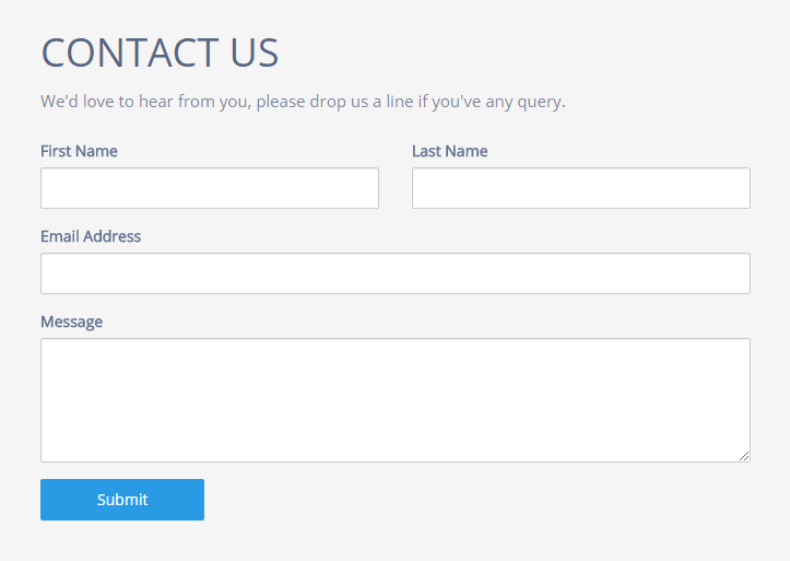 Detail Contact Form Bootstrap Template Nomer 30