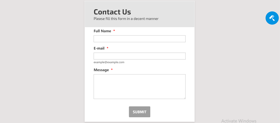 Detail Contact Form Bootstrap Template Nomer 34