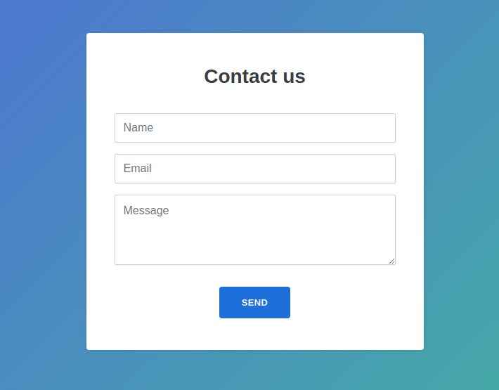 Detail Contact Form Bootstrap Template Nomer 5