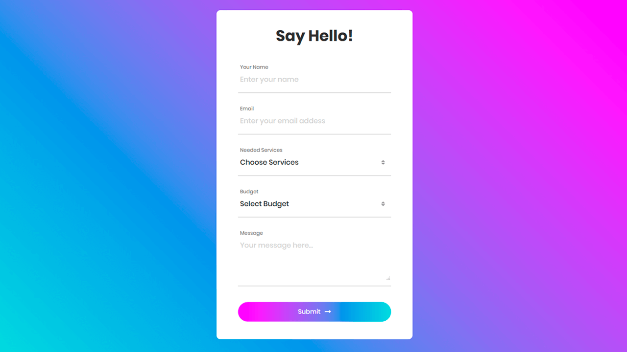 Detail Contact Form Bootstrap Template Nomer 40