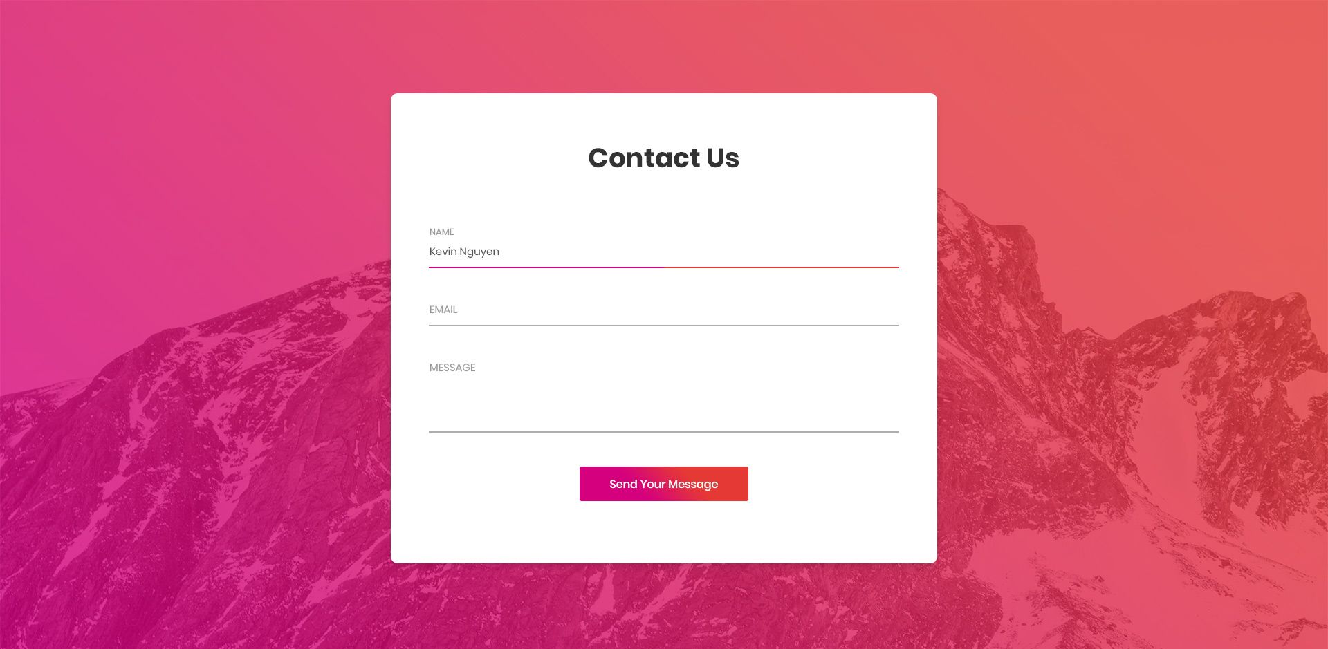 Detail Contact Form Template Nomer 21