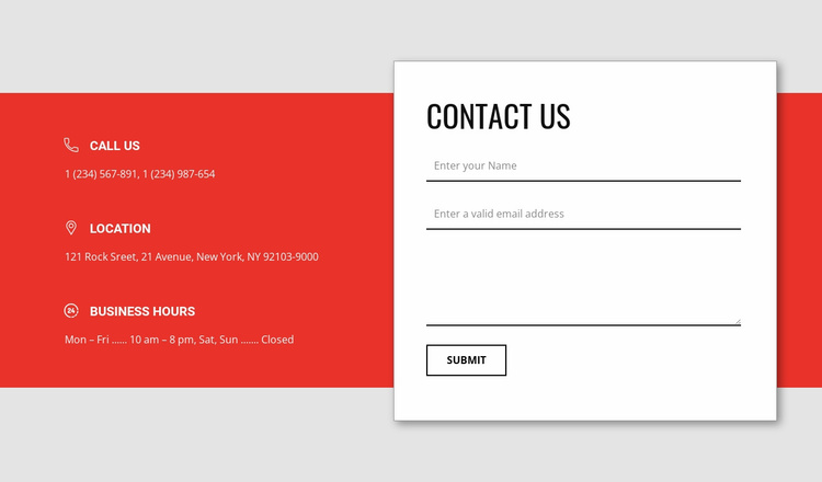 Detail Contact Form Template Nomer 31