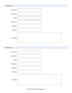 Detail Contact Form Template Nomer 35