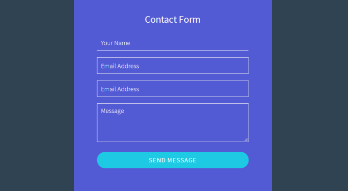 Detail Contact Form Template Nomer 45