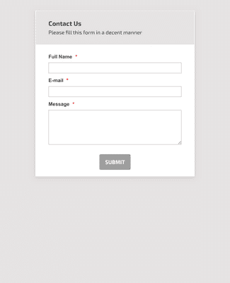 Detail Contact Form Template Nomer 48