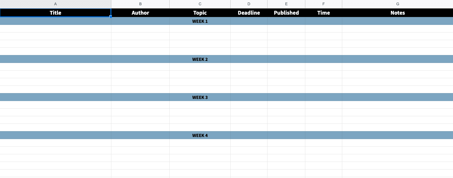Detail Content Calendar Template Excel Nomer 12