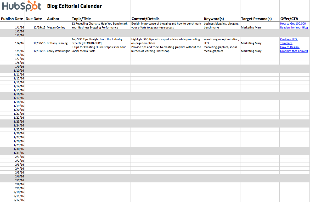 Detail Content Calendar Template Excel Nomer 13