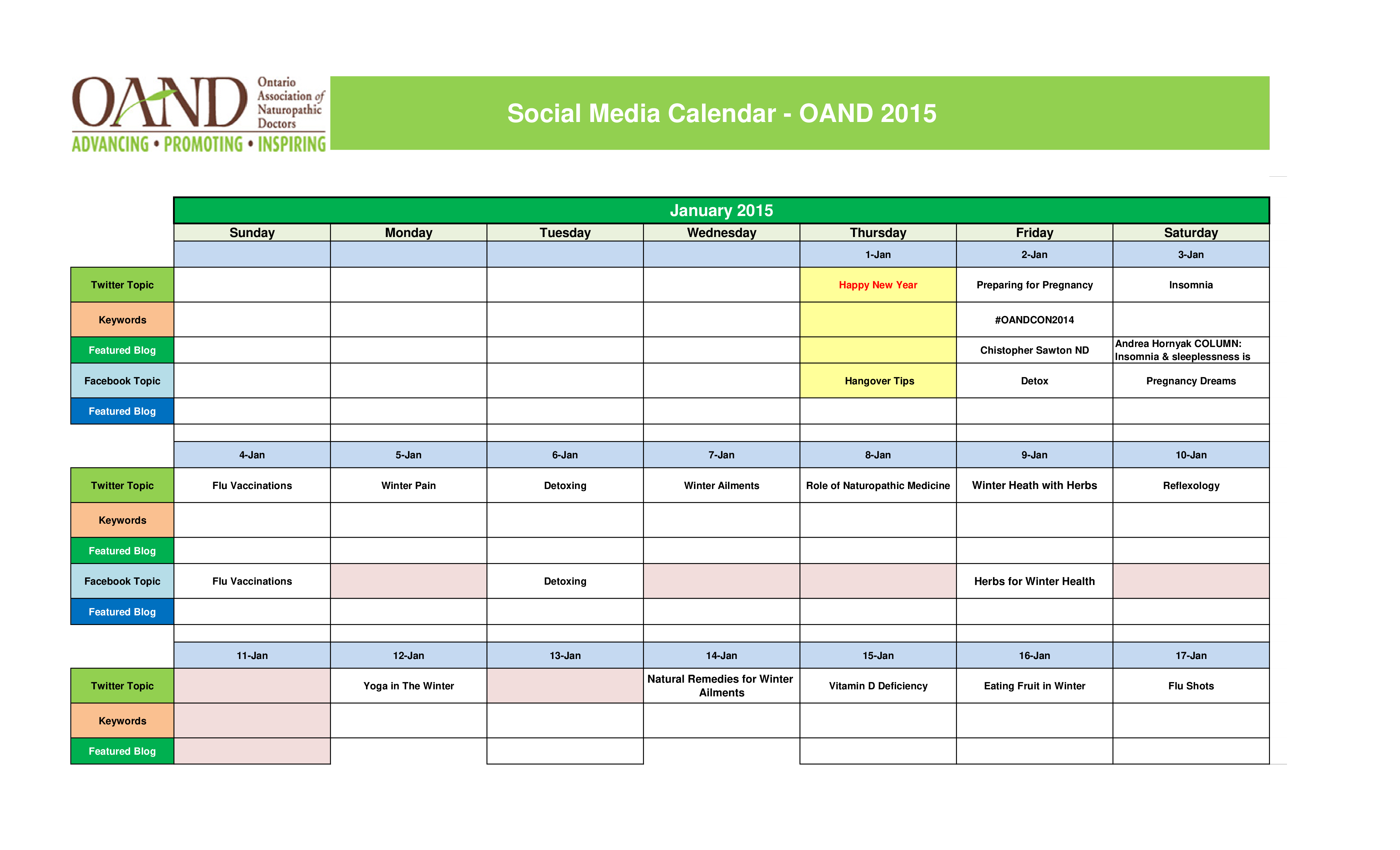 Detail Content Calendar Template Excel Nomer 14