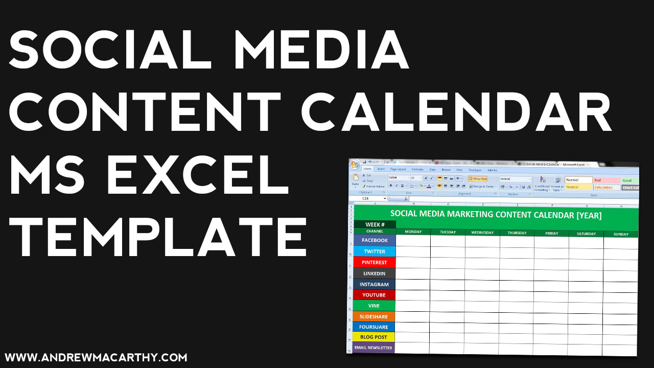 Detail Content Calendar Template Excel Nomer 30