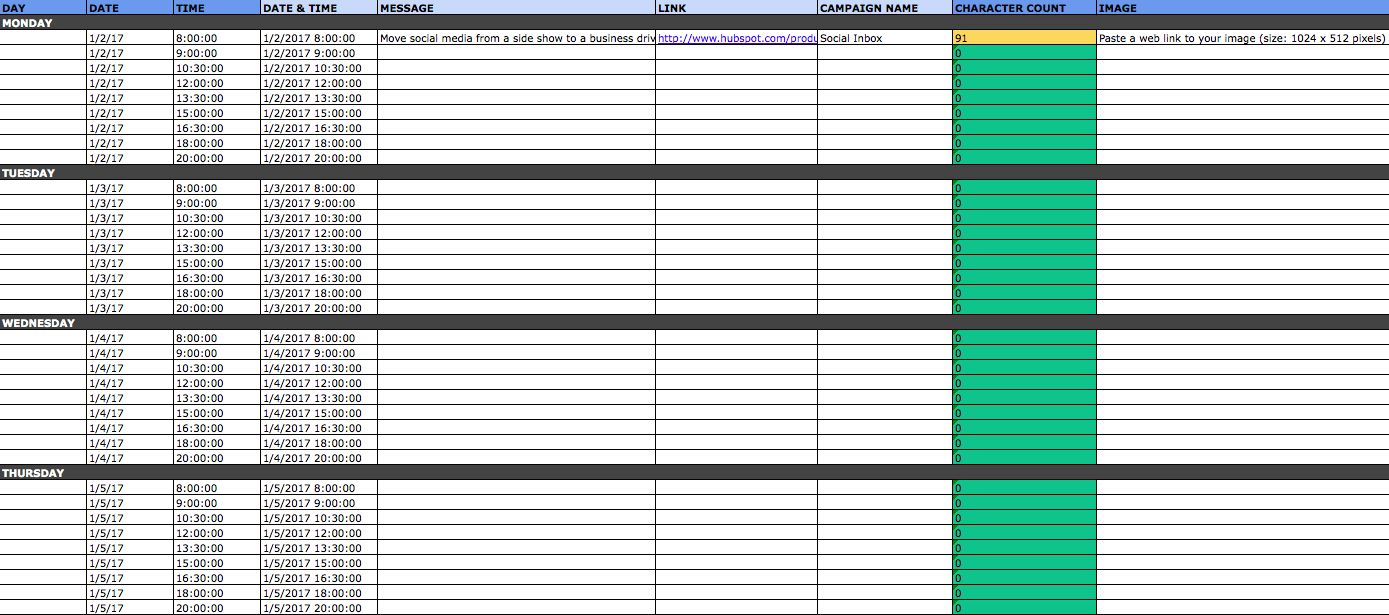 Detail Content Calendar Template Excel Nomer 36