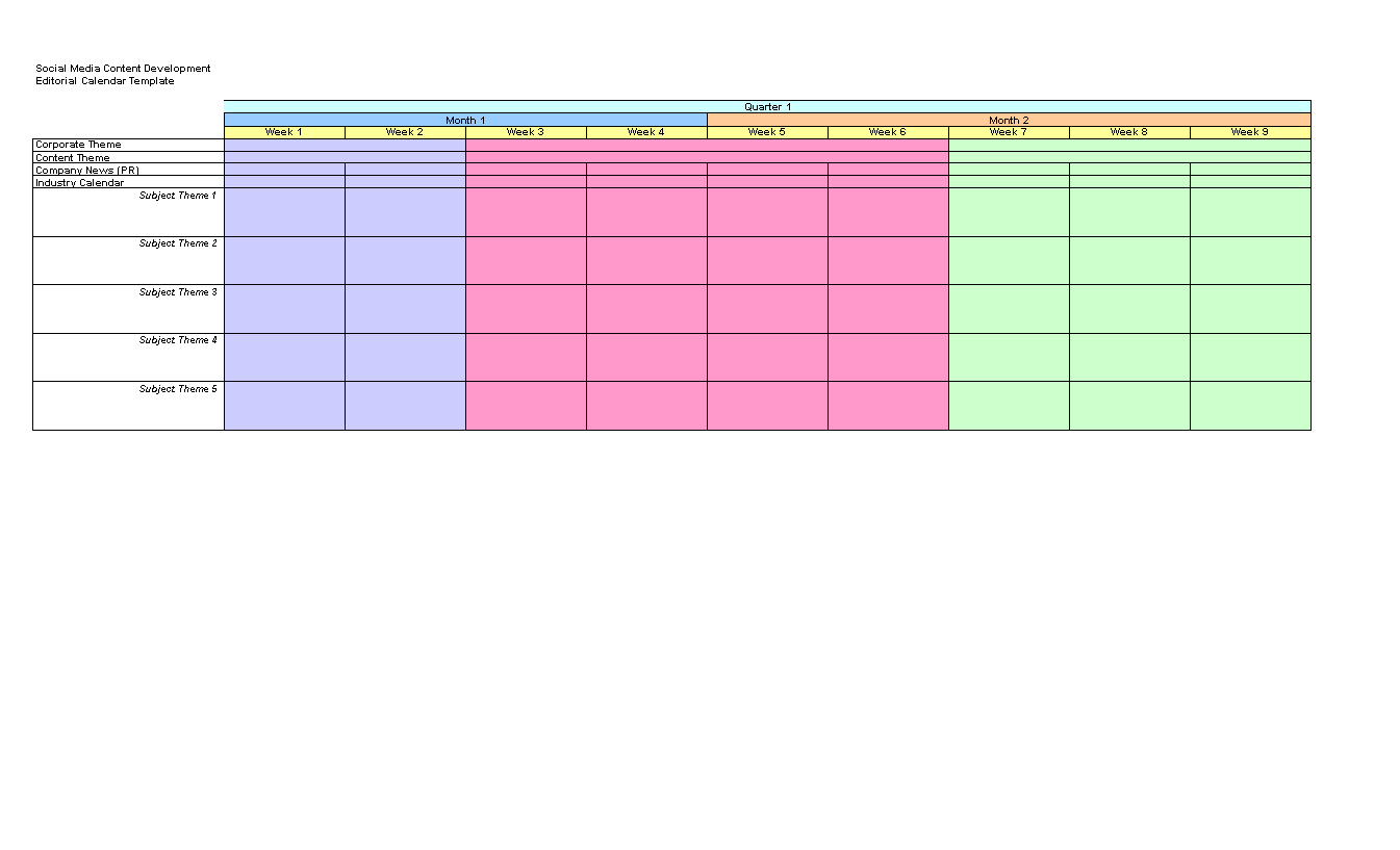 Detail Content Calendar Template Excel Nomer 38