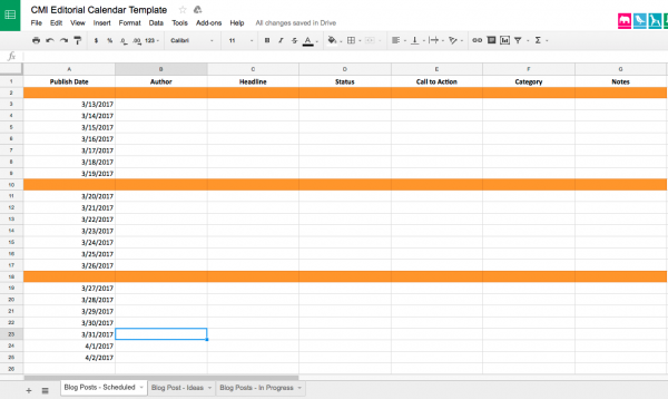 Detail Content Calendar Template Excel Nomer 44