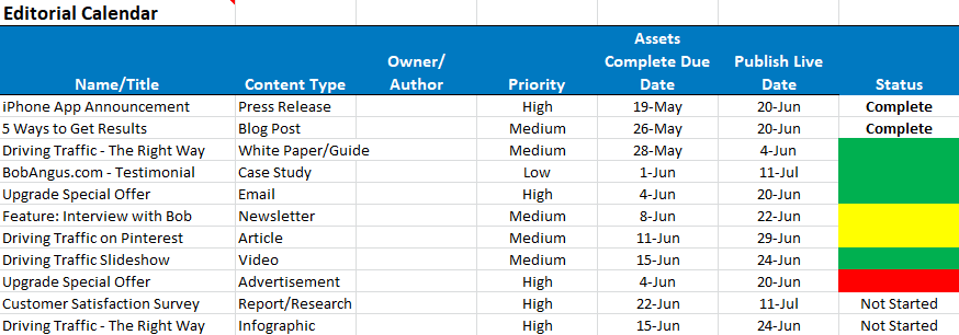 Detail Content Calendar Template Excel Nomer 46