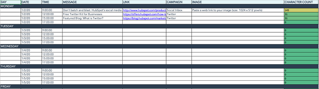 Detail Content Calendar Template Excel Nomer 8