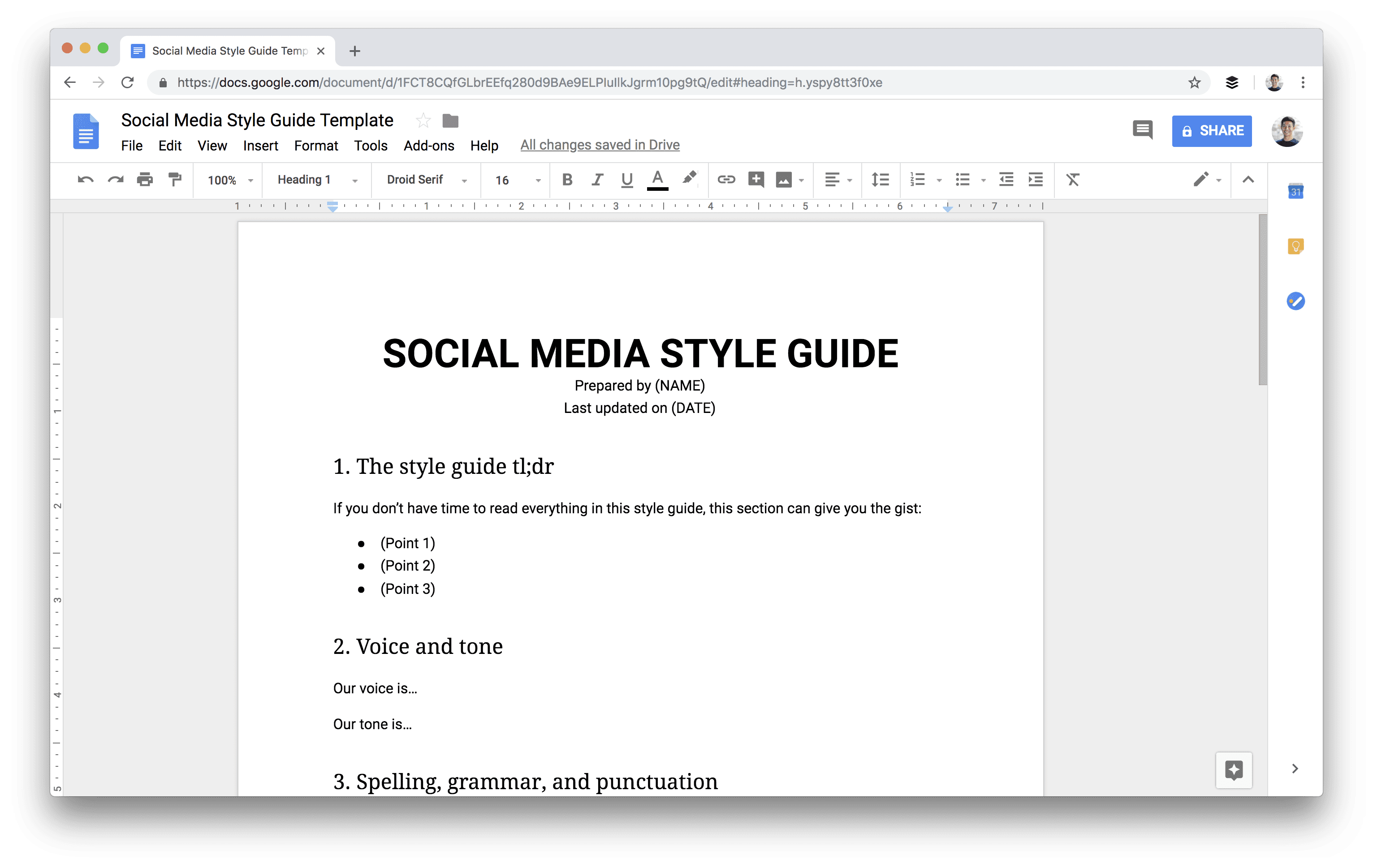 Detail Content Guidelines Template Nomer 17