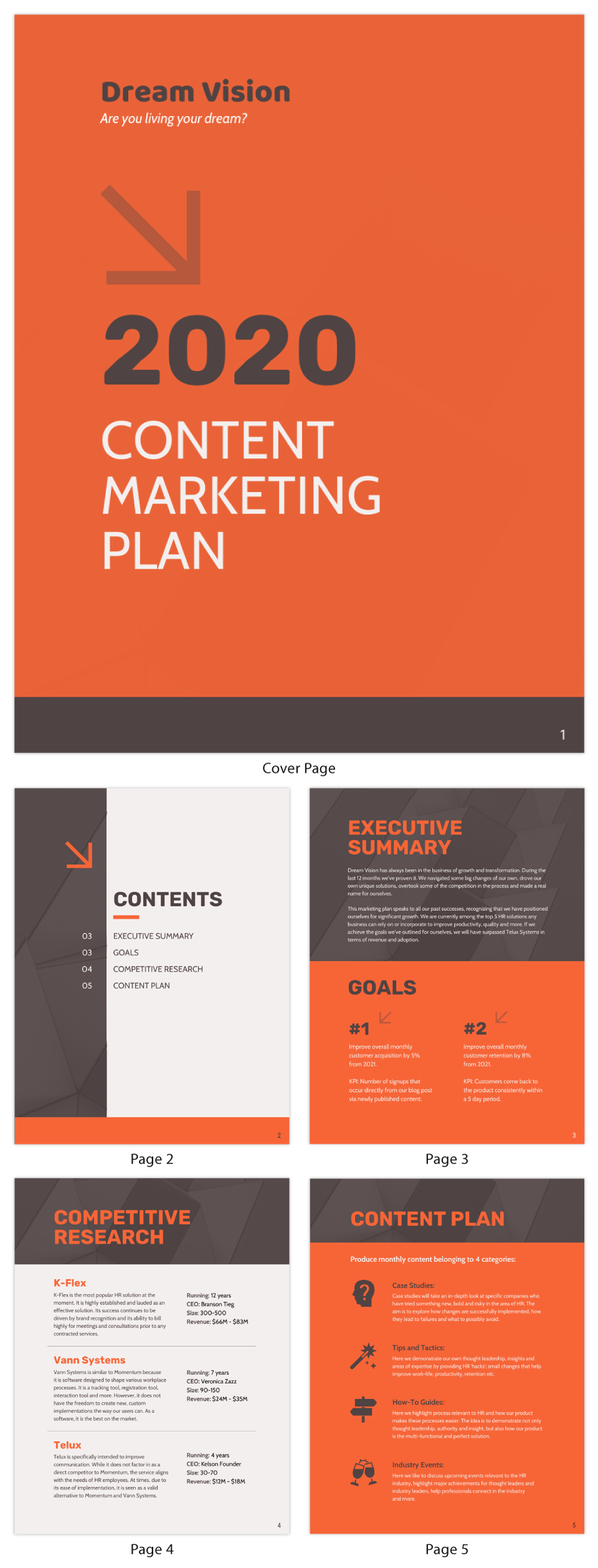 Detail Content Plan Template Nomer 39