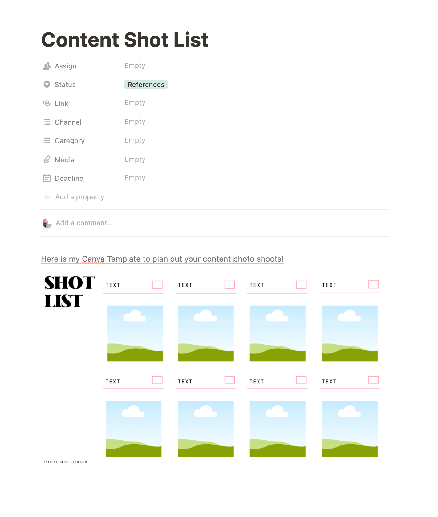 Detail Content Plan Template Nomer 41