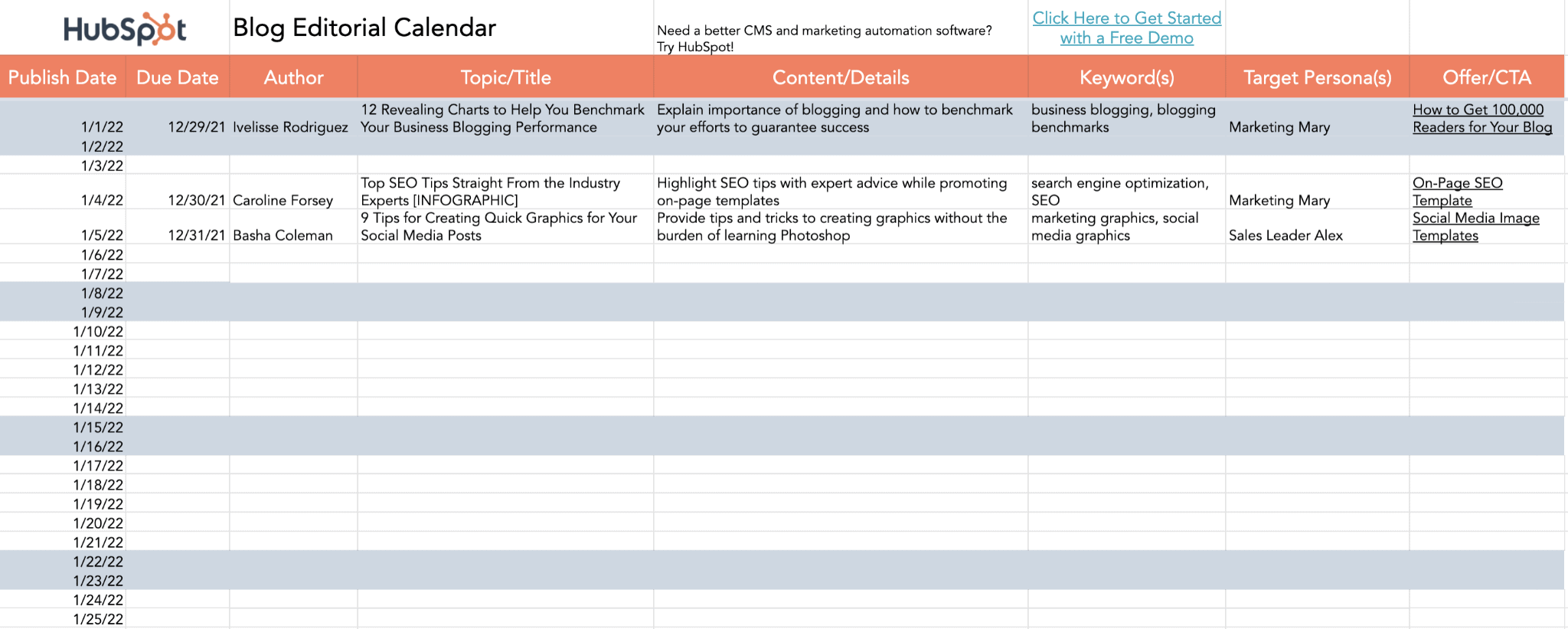 Detail Content Plan Template Nomer 47