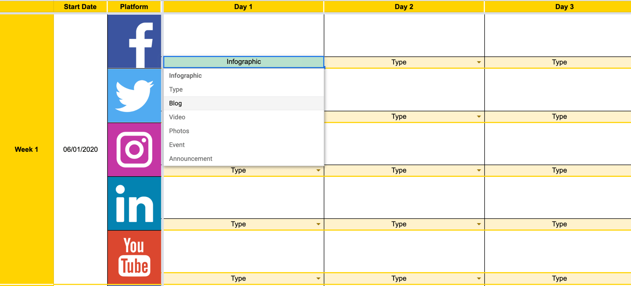 Detail Content Plan Template Nomer 49