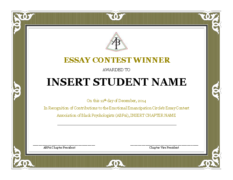 Detail Contest Winner Template Koleksi Nomer 11