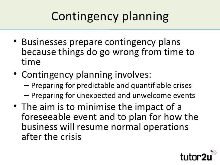 Detail Contingency Plan Template Nomer 26