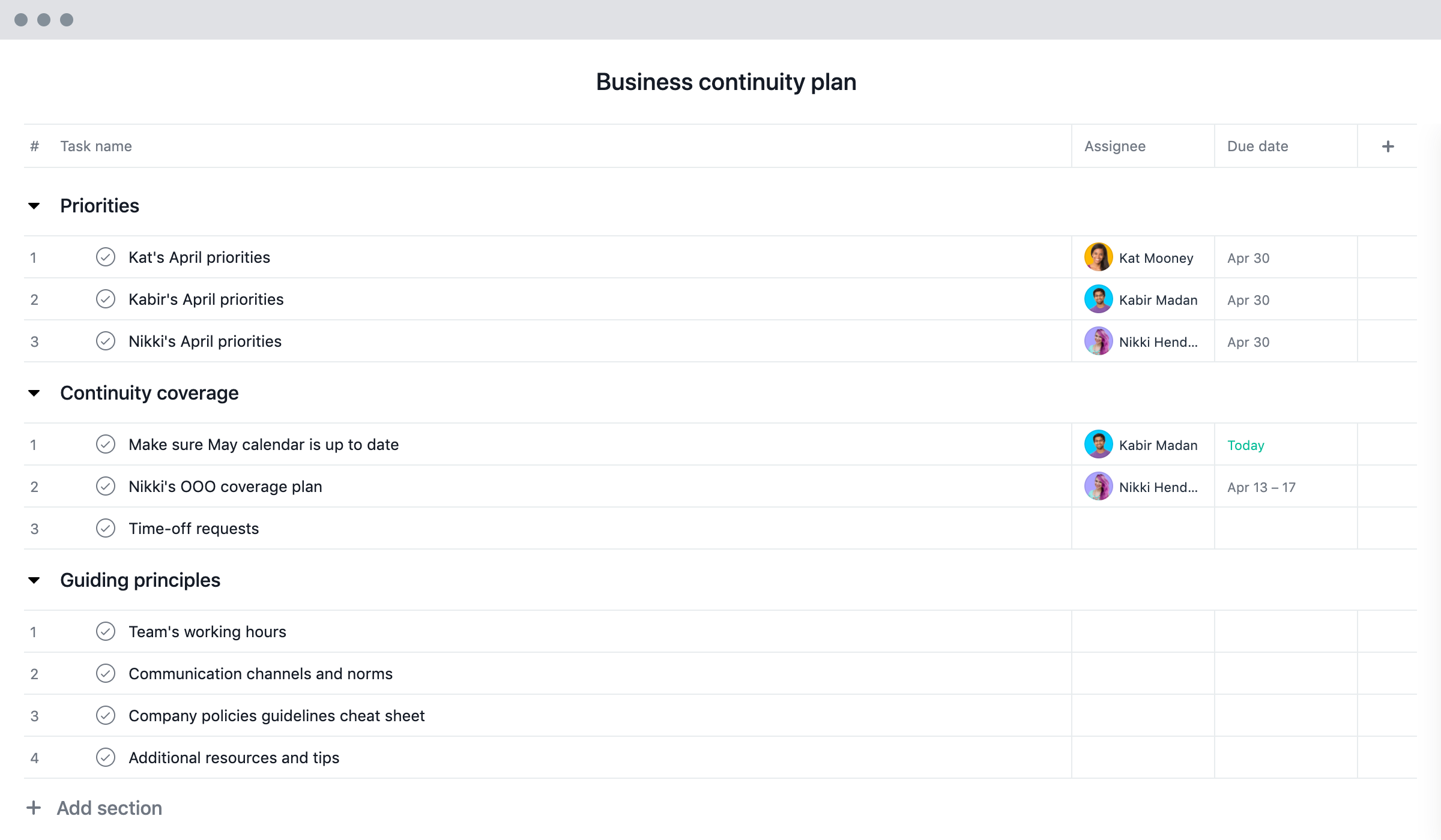 Detail Continuity Plan Template Nomer 25