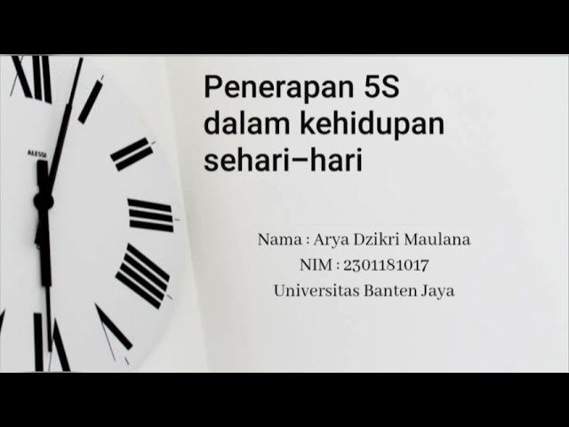 Detail Contoh 5s Dalam Kehidupan Sehari Hari Nomer 10