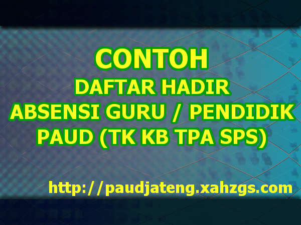 Detail Contoh Absen Guru Datang Dan Pulang Nomer 26