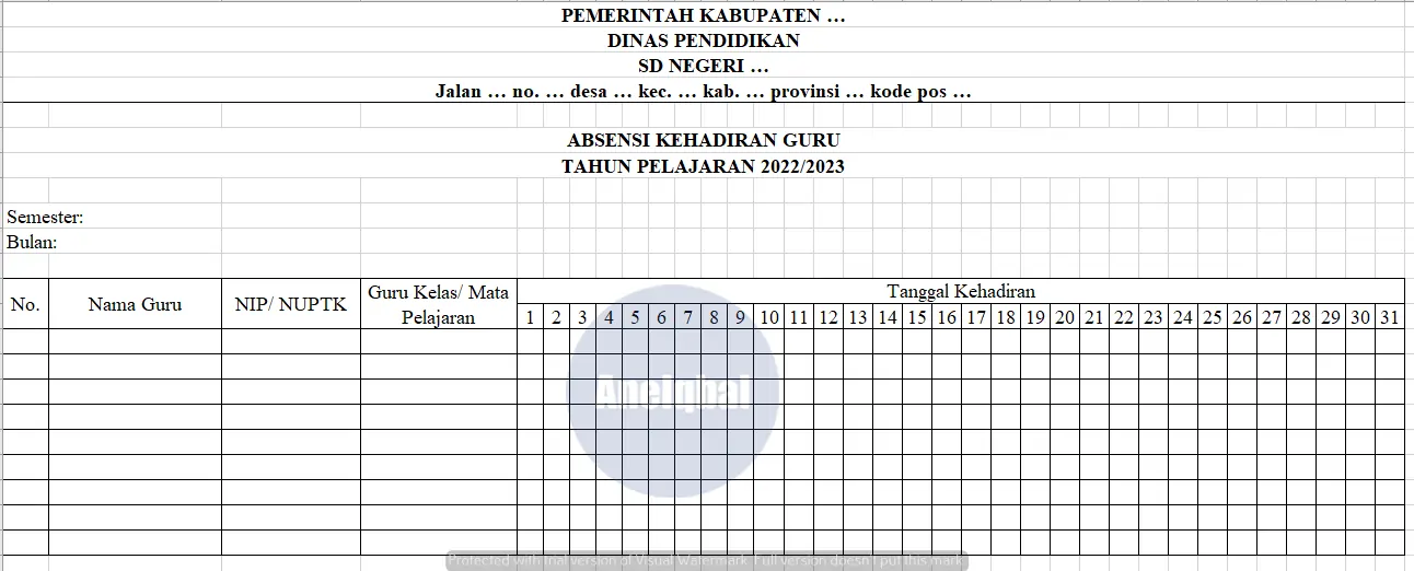 Detail Contoh Absen Guru Datang Dan Pulang Nomer 52