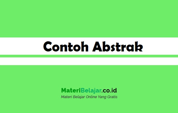 Detail Contoh Abstrak Artikel Nomer 38