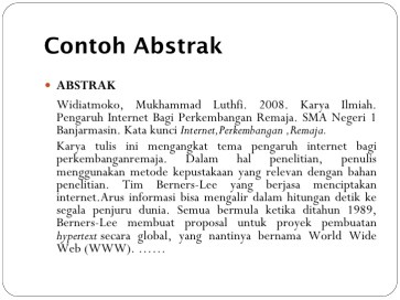 Detail Contoh Abstrak Bahasa Inggris Nomer 22