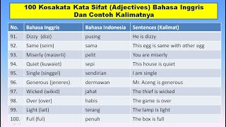 Detail Contoh Adjective Dalam Bahasa Inggris Nomer 20