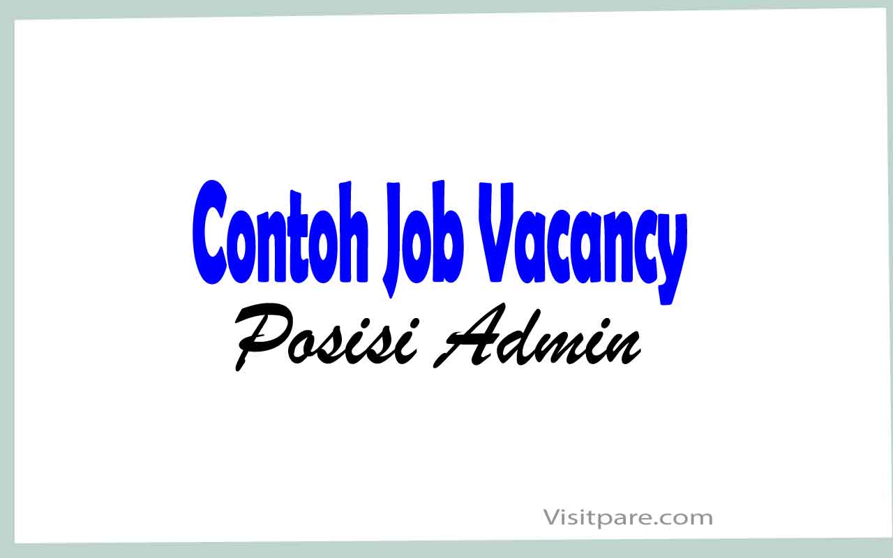 Detail Contoh Advertisement Job Vacancy Nomer 33