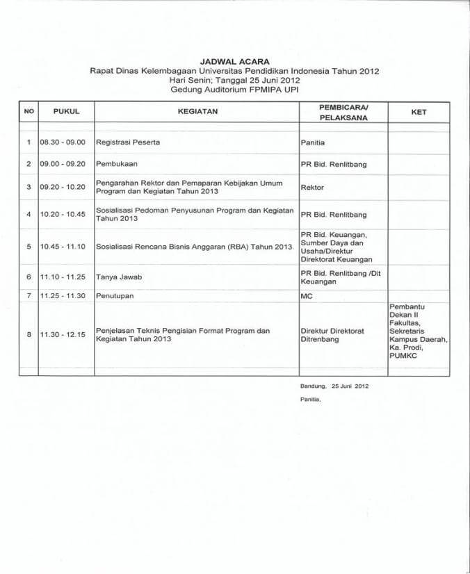 Detail Contoh Agenda Rapat Dan Susunan Acara Rapat Nomer 19